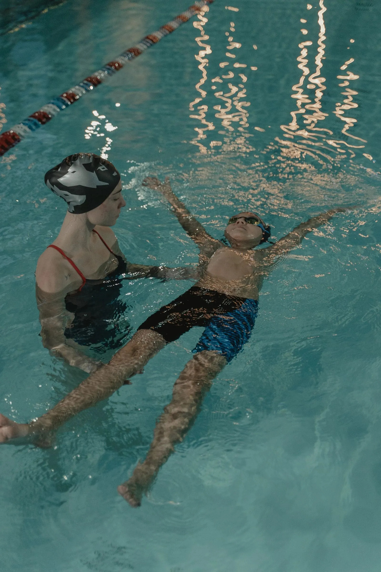 A lesson in the water